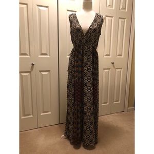 Forever 21 tribal print maxi dress
